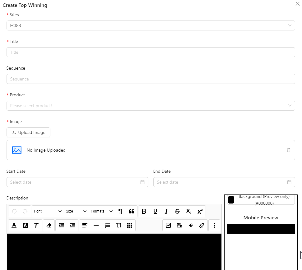 Create Edit Top Winning Image