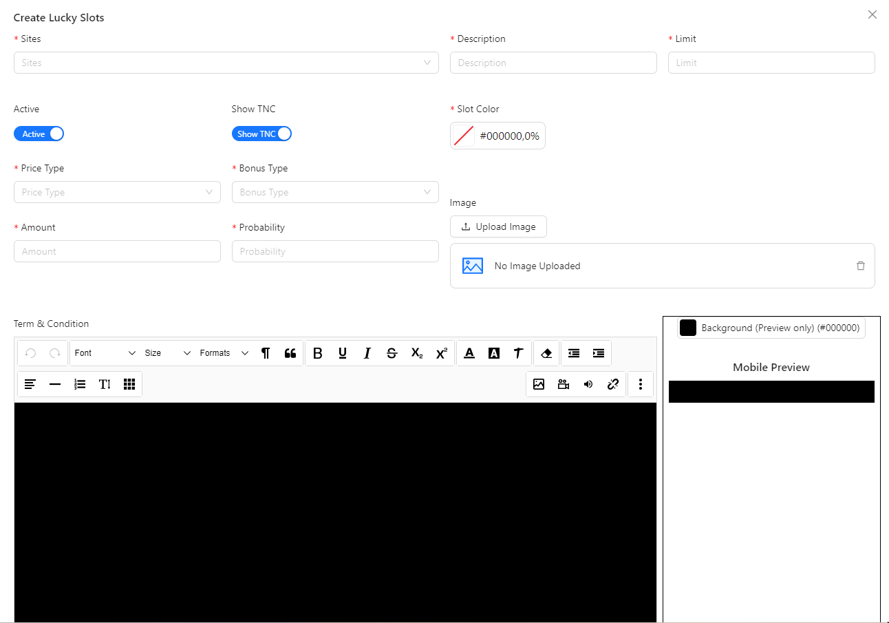 Create Edit Bank Image