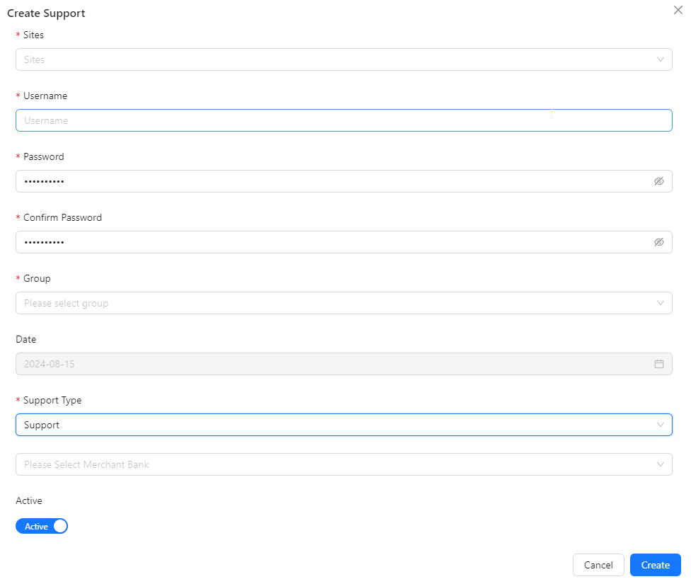 Create Edit Support Image