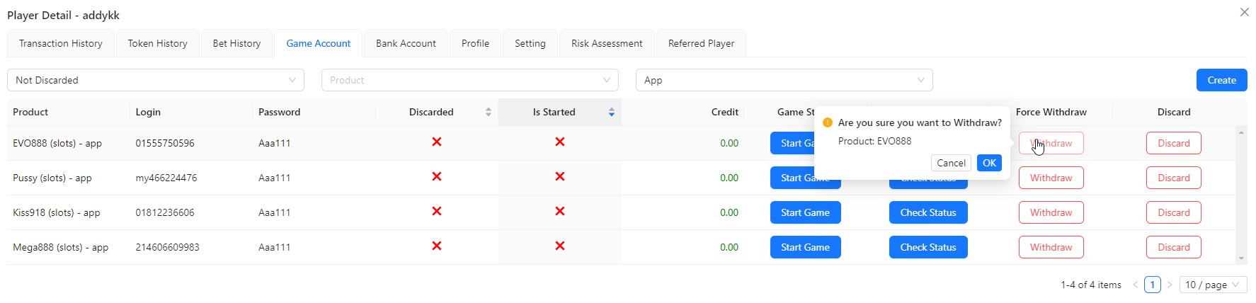 Force Withdraw Image