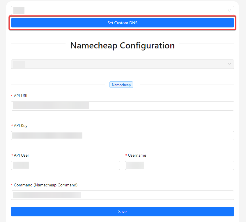 Set Custom DNS In Listing Image