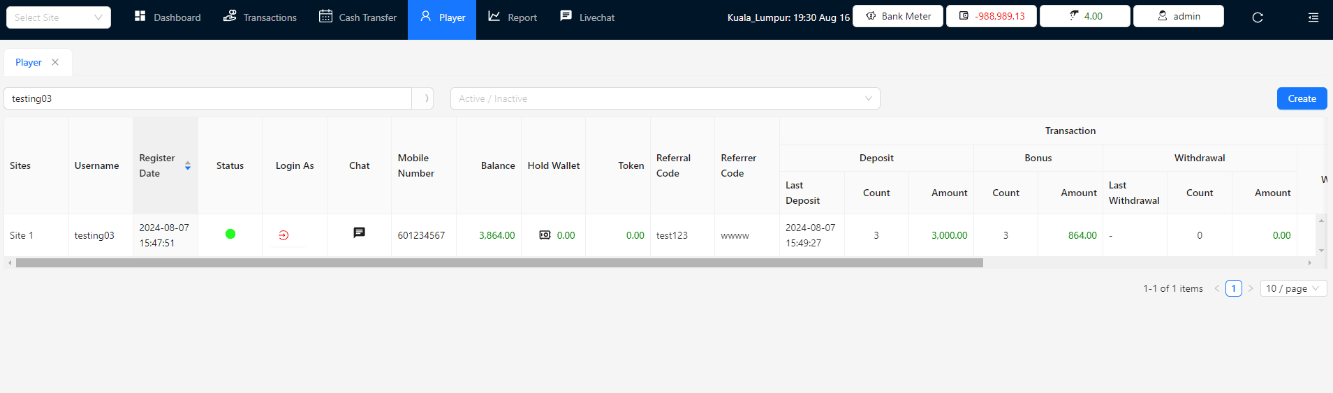 Player Detailed Modal Image