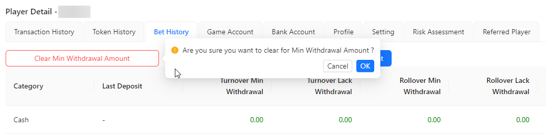 Clear Min Withdrawal Amount Image