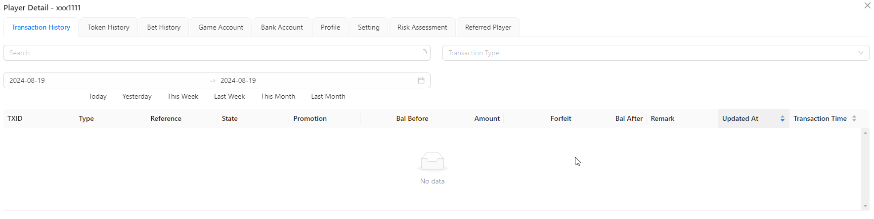 Transaction History Image