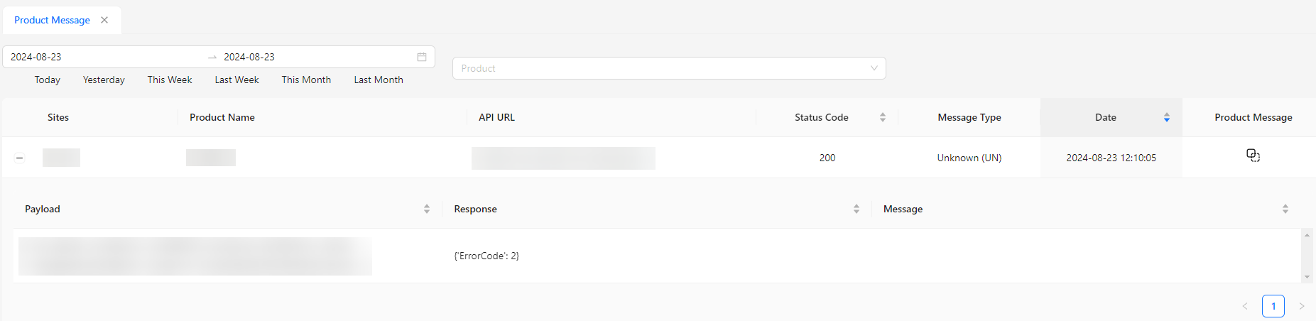 Product Message Listing Image