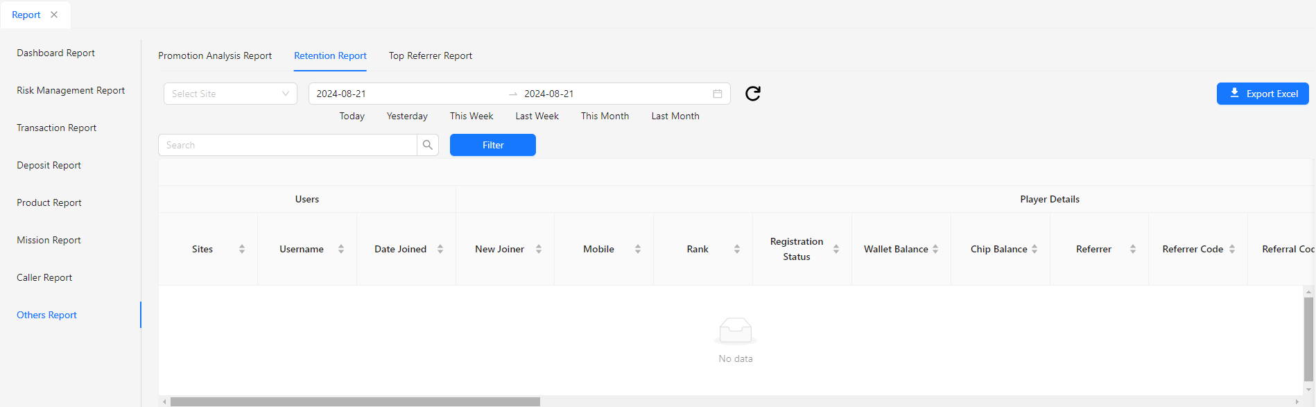 Retention Report Image