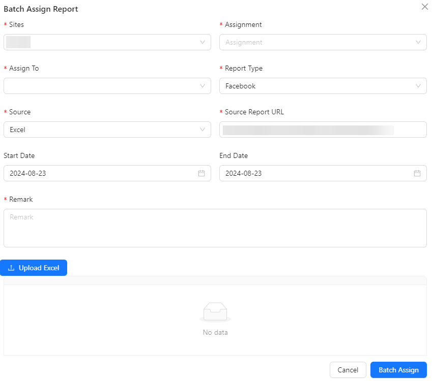 Batch Assign Report Image